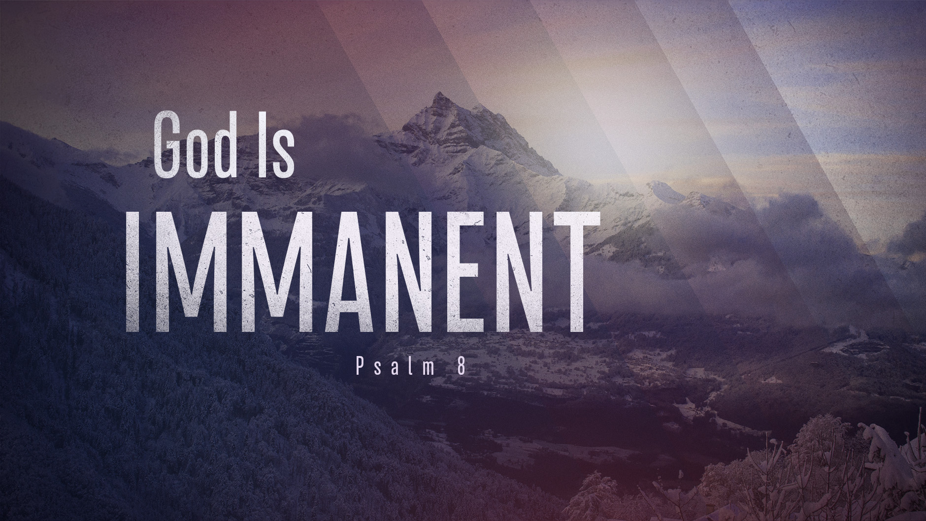 SERMON - God is Immanent